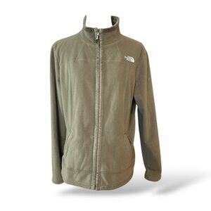 The‎ North Face Osito Women's Full Zip Jacket Olive Green size large (A77)